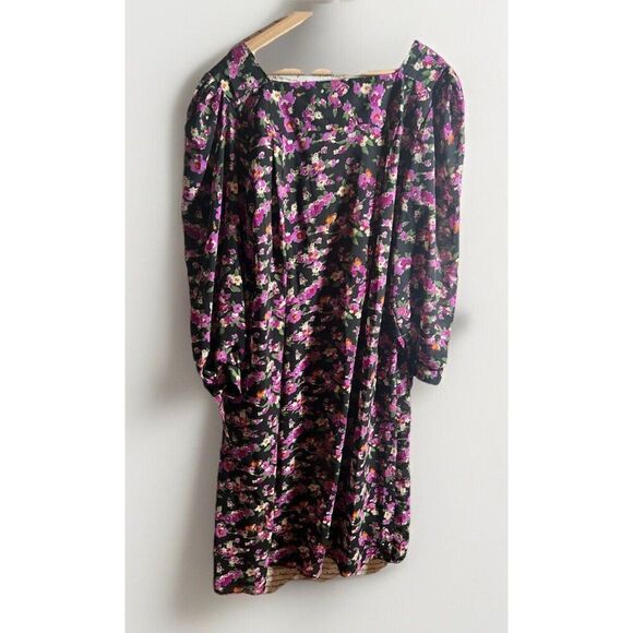 Vintage ZOCO Midi Dress 20 Puff Sleeve Cottagecore Coquette Regency Floral.    N - Picture 1 of 8